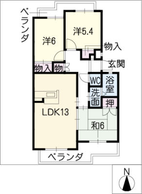 プチシャトー五軒家 2階