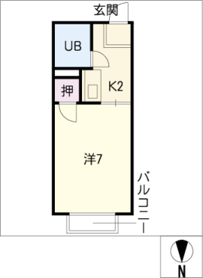 ドーミトリ前山Ｂ棟 2階