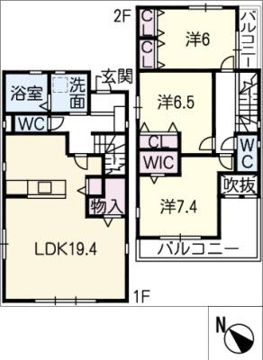 川名町4丁目戸建 2階