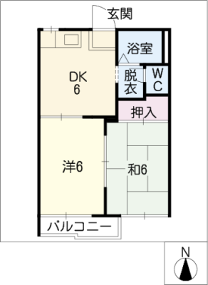 ハイツ毘沙門 1階