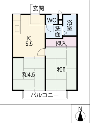 ハイツ戸ヶ崎 2階