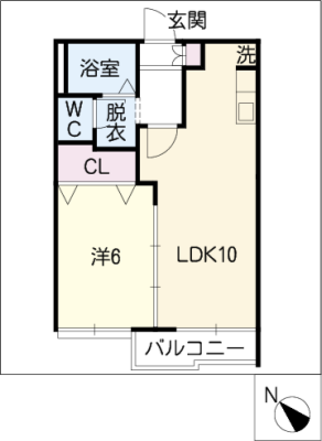 ピースハイツＢ 2階