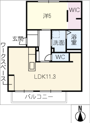 ハイツ末広Ｂ 1階