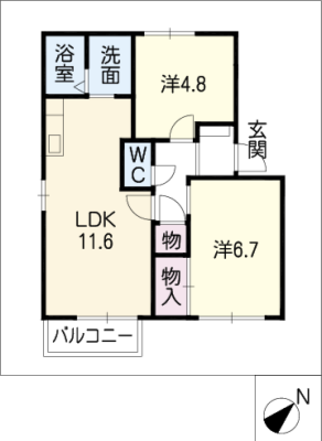 アペックス日進Ｂ棟 2階