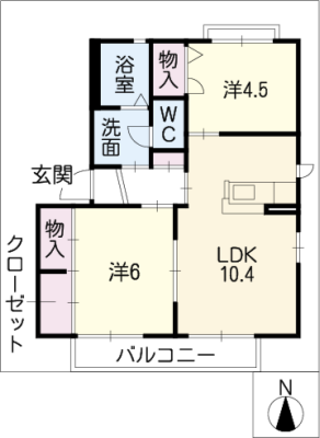 シャーメゾン住吉Ｂ 1階