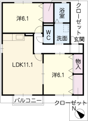 セジュール桜町 2階