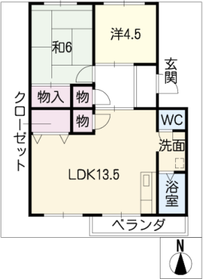 サニーホームズ横山 2階