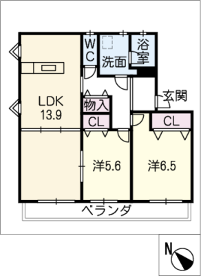 プレイン横山　Ｃ 1階