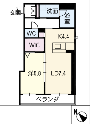 シャーメゾン新安城 1階