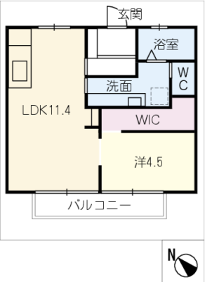 パナハイツみなみ　１０１号室 1階