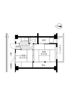 ビレッジハウス上条2号棟 2階