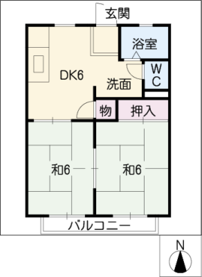 ハイツウエストリバー 2階