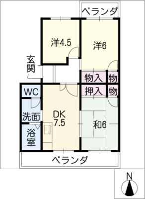 みそらぎハイツⅡ 3階