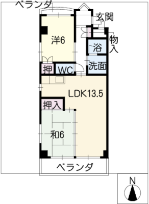 ハイツみのる 2階