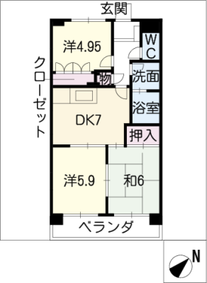 ハピネス細米 3階