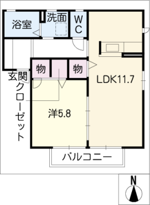 シャーメゾン柳田 2階