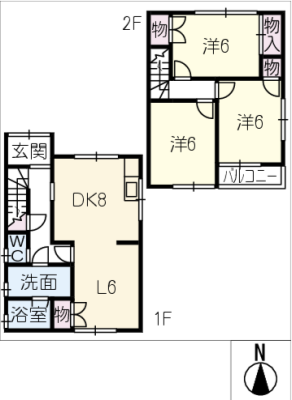 大当郎３丁目貸家