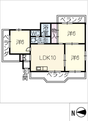 サンハイツ柳瀬 3階