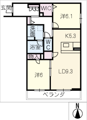 フェニー　コート 2階