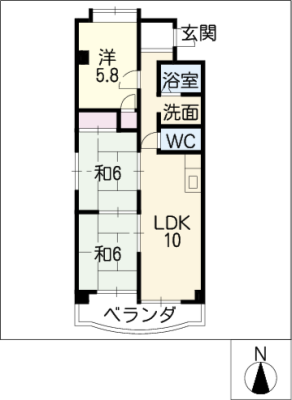 サンハイツ赤城 4階