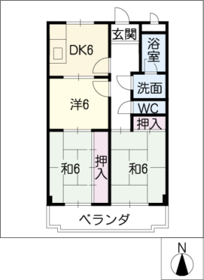 太陽ハイツ 4階