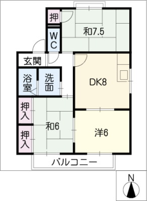 ボヌール前坂 2階