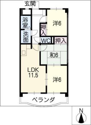 クリスタルパレスフジ 2階