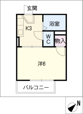 ヴィルヌーブ南川 2階