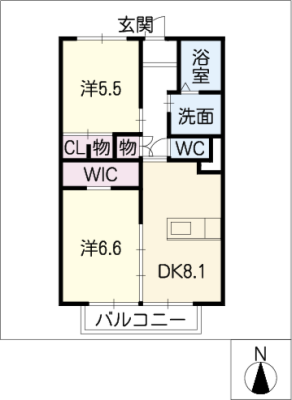 コンフォート平中 2階