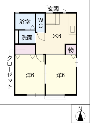 シティハイム市場木 1階