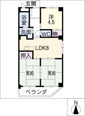 シャルマン中浦 4階