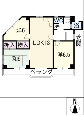 東海マンション 2階