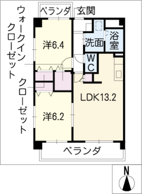 ドミール 2階