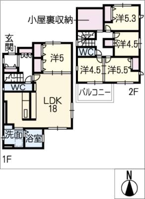 上小田井戸建賃貸