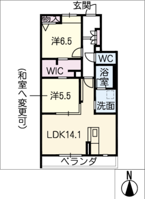 エスポワール小田井 2階
