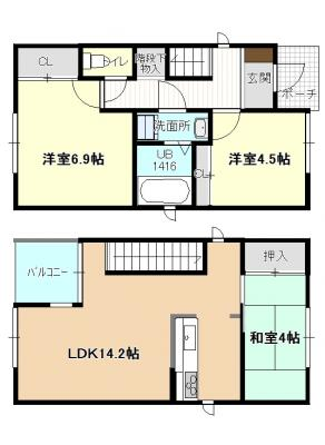 鴨池１４３ＫＯＤＡＴＥＸⅠＢ 2階