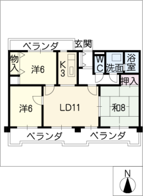 グランドハイリス上社 5階