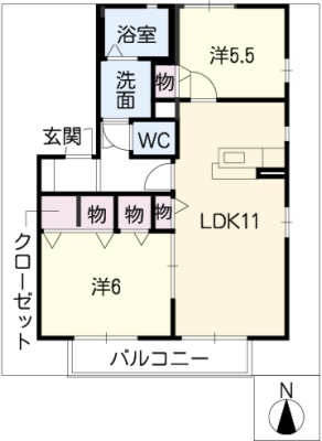 サニーコートＢ棟 2階