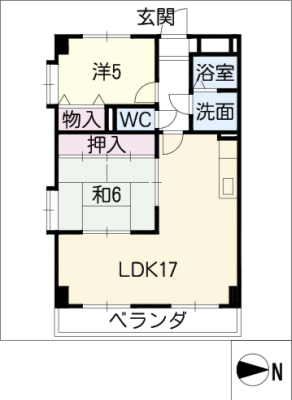 イーストヒル元町 1階