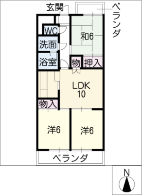 ﾗｲｵﾝｽﾞﾏﾝｼｮﾝ東山第２3-11号 3階