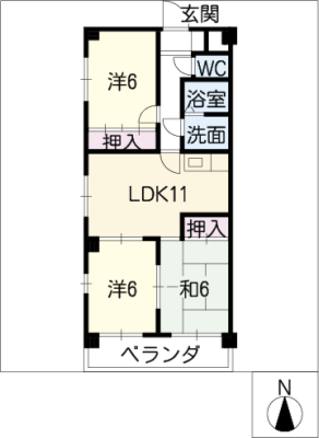 ハイツ福寿草 1階