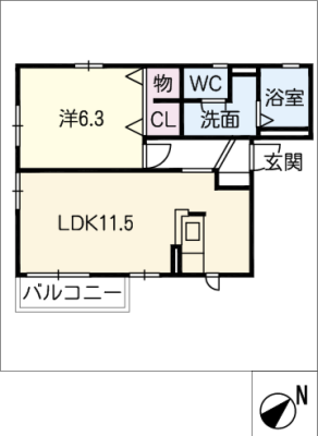 サニーヒル山の手 1階