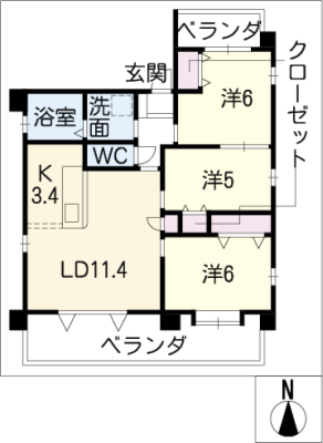 パークビューよもぎ台 3階