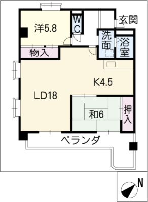 ユニーブル西里マンション３０４ 3階