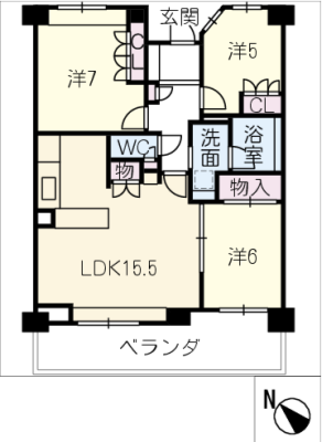 よもぎ台パークホームズ７０３号 7階