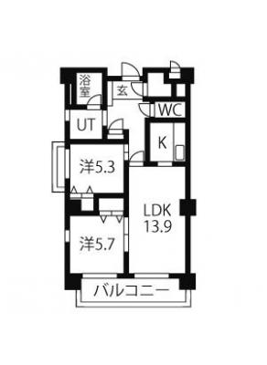 グランヴェル西山2号館 2階