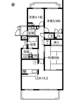 赤松台パークハウス参番館 302号室