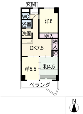 ウエストパーク寿Ａ 1階