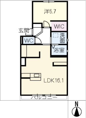 サニーハイツＡＤＥＦ 2階