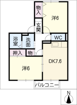 セジュール円城寺Ｂ 2階